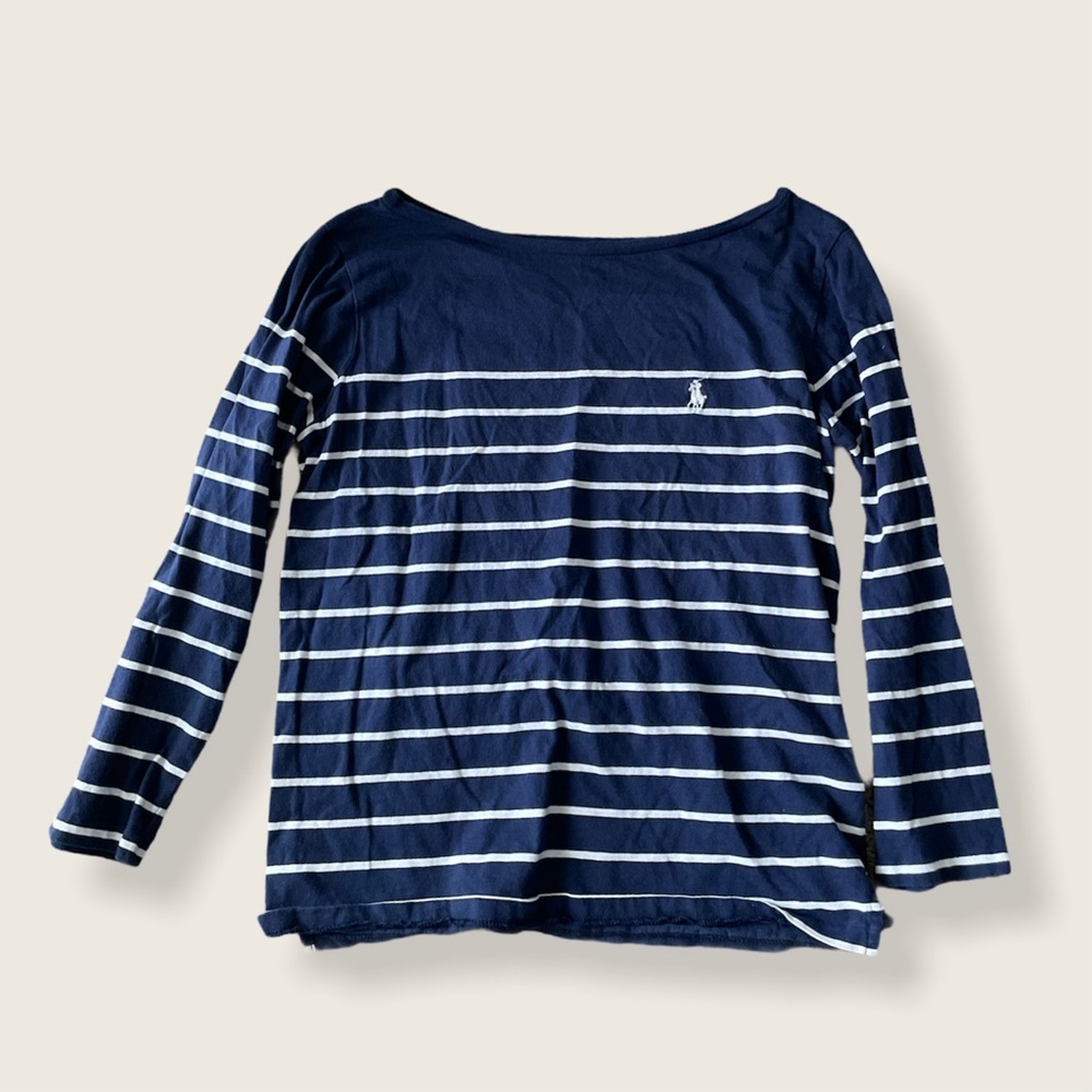 Polo Ralph Lauren Striped Boatneck Tee Sz XS